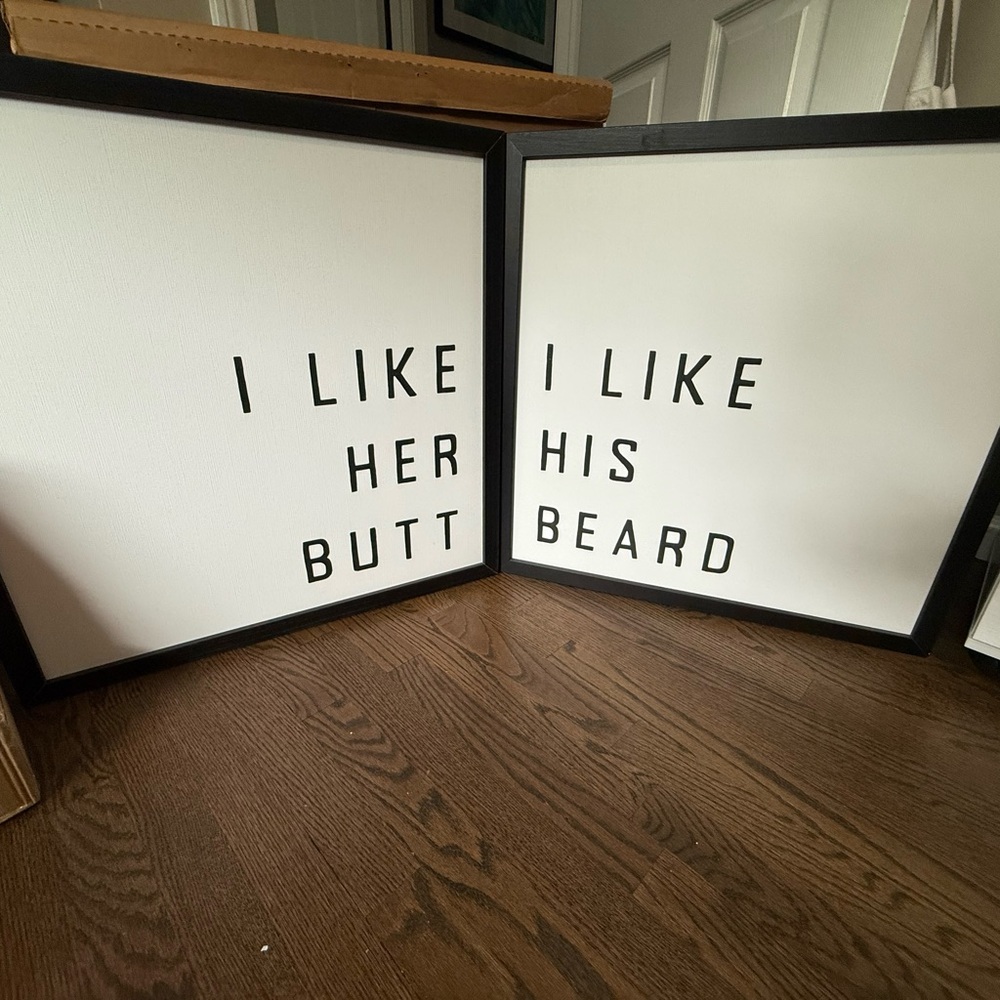 Black and White Quote Art Set